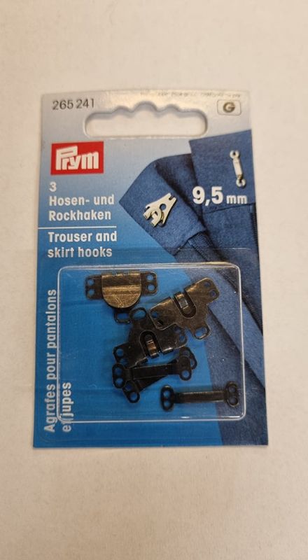 Buksehekter Sort 9,5mm