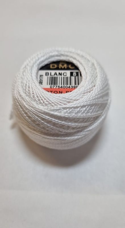 DMC perlegarn No. 8 BLANC