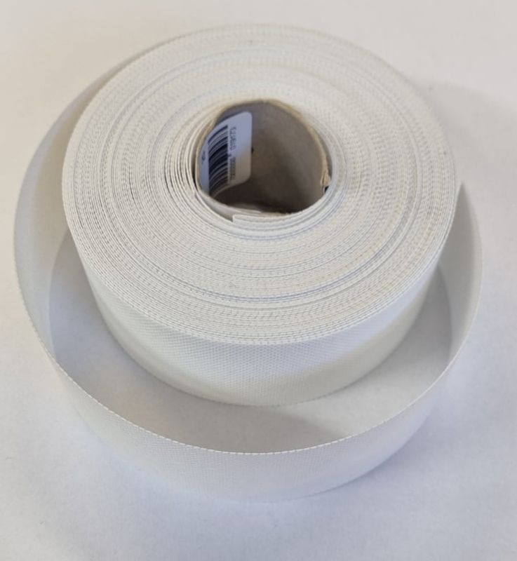 Belteinnlegg hvit 50mm