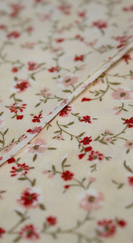 Bomullslerret småblomstret lys rosa Tiny Mixture 