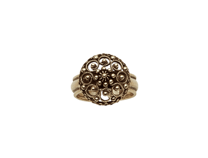 Bunadsring 373700 - gammelforgylt