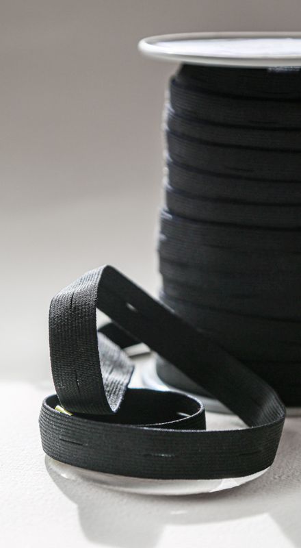 Hullstrikk 16mm sort