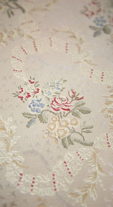 Hovedbilde Dauphin lampas silkebrokade Creme