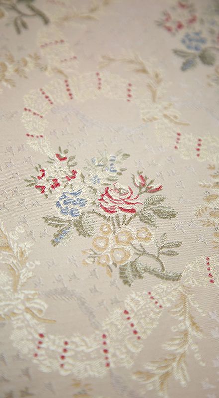 Dauphin lampas silkebrokade Creme