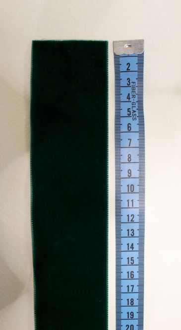 Hovedbilde Fløyelsbånd Grønn 72 mm
