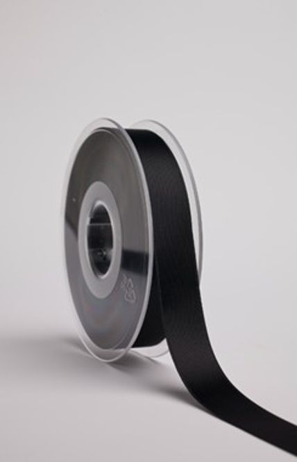 Hovedbilde Satengbånd 16mm svart col 725