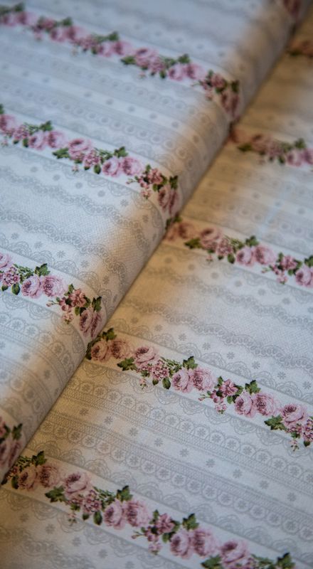 Bomullslerret Silja rose creme