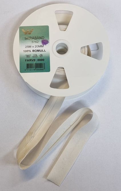 Hovedbilde Skråbånd 20mm beige/natur