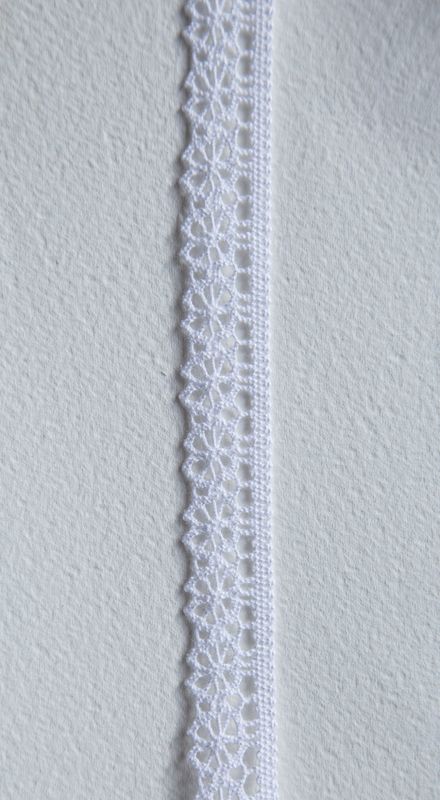 Heklet Blonde, 15 mm bomull