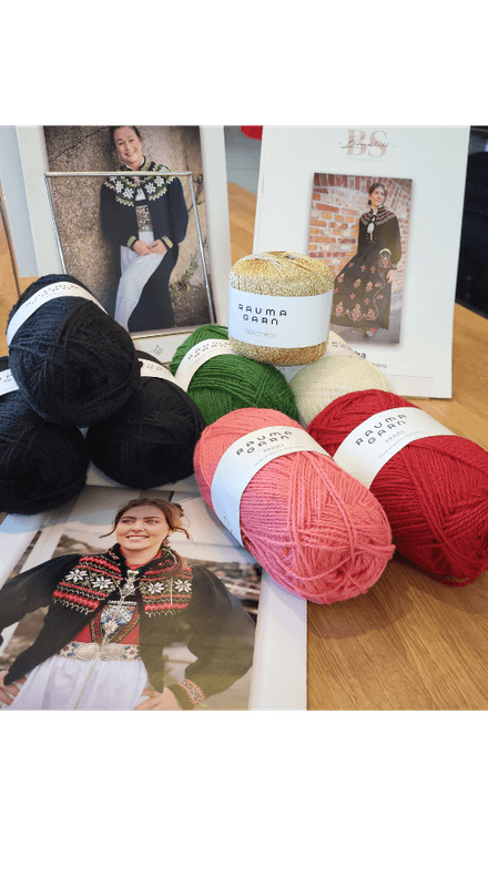 Bunadstrikk strikkepakke  modell 