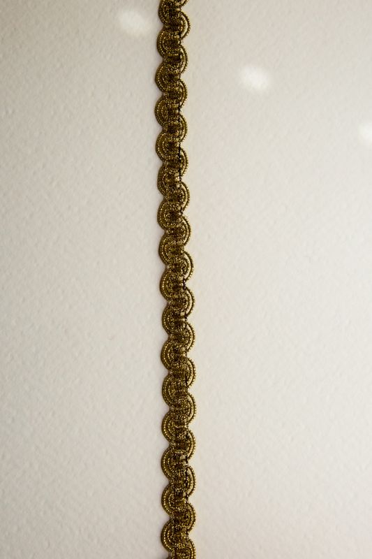 Metallbånd mørk gull 10 mm