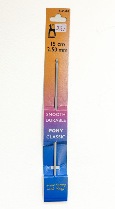 Heklenål 2,50mm / 15cm