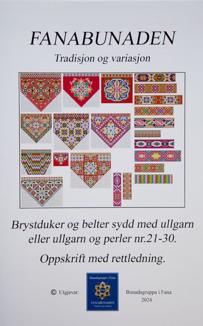 Hovedbilde Hefte Fana Brystduker og Belter ullgarn og perler ...