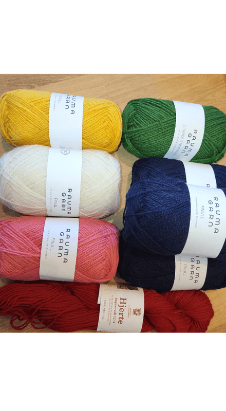 Bunadstrikk strikkepakke modell 