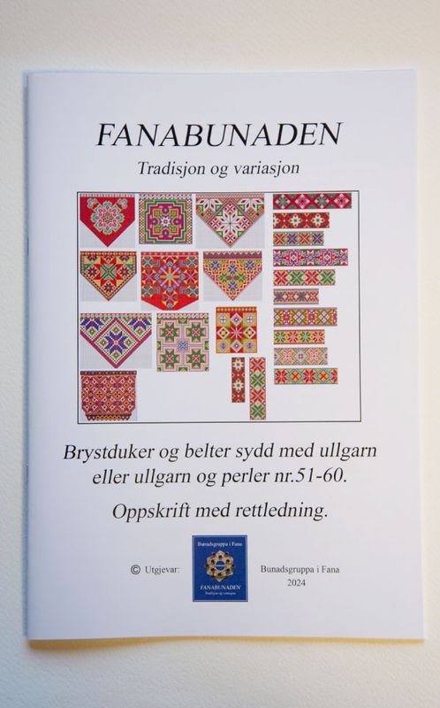 Hefte Fana Brystduker og Belter ullgarn og perler 51-60