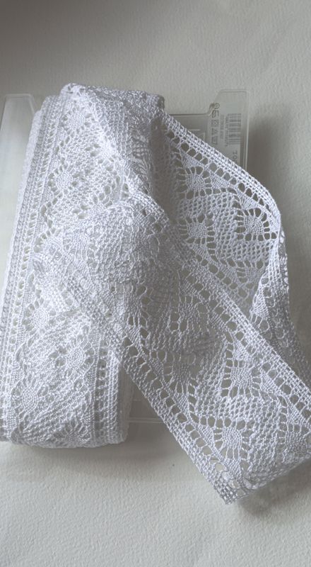 Heklet bord, 80mm bredde