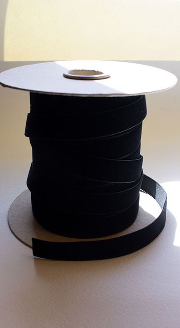 Hovedbilde Fløyelsbånd sort 22 mm